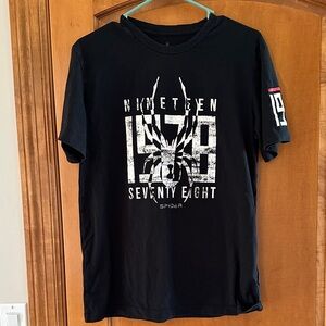 Spyder Black Tee with White Graphic